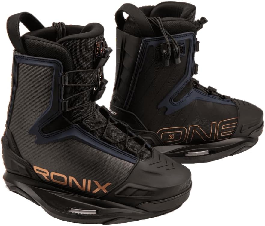Ronix One Intuition wakeboard binding in Carbitex Copper colorway, closed-toe design