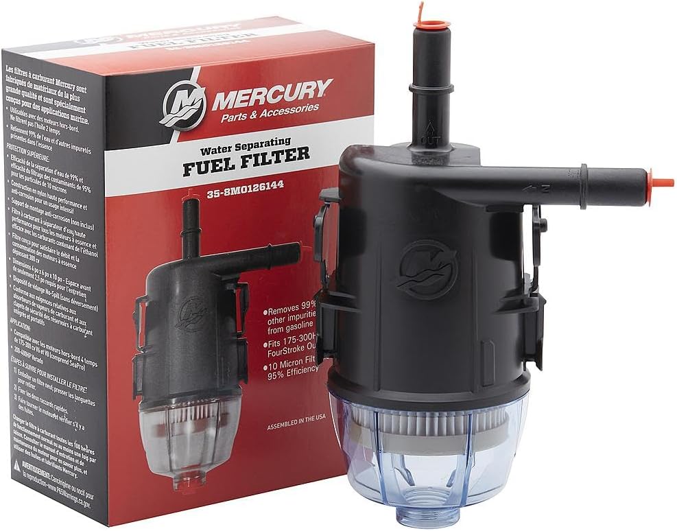 Mercury Fuel Filter - Water Separating (Boat Mounted) - 175-300hp 3.4L V6 & 4.6L V8 FourStroke 8M0126144