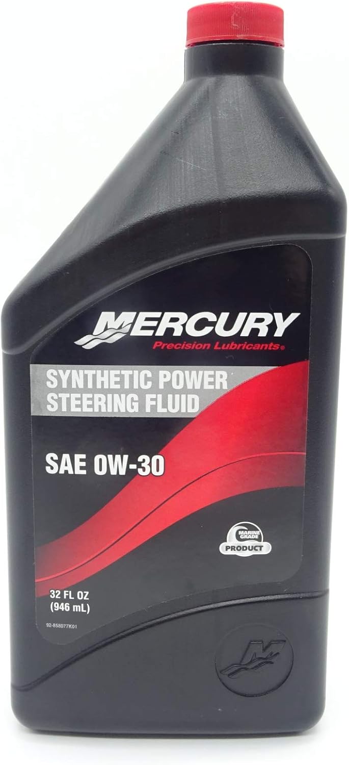 Mercury Synthetic Power Steering Fluid 1 Quart 858077K01