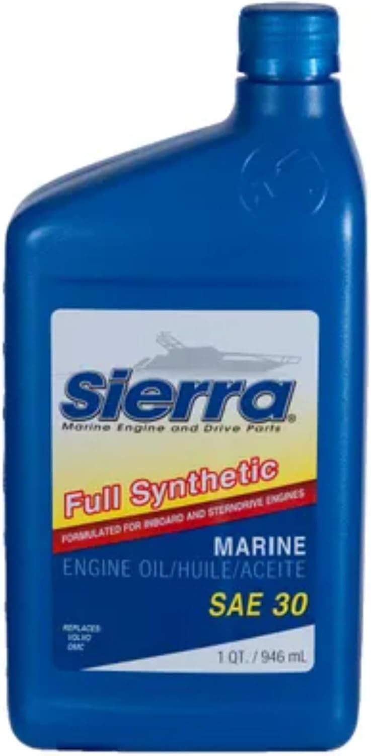 Sierra 18-9410-2 SAE 30 Full Synthetic Marine Engine Oil - Quart