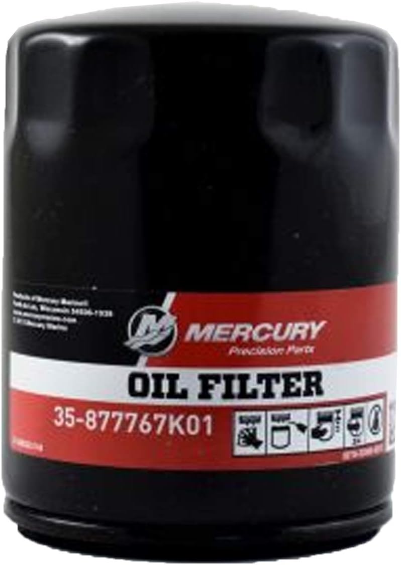 Mercury 877767K01 Oil Filter for L4 Verado 135–200 HP Outboards