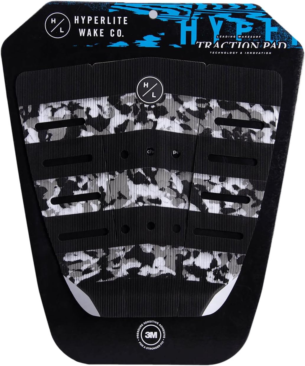 Hyperlite Corduroy Rear Wakesurf Board Traction Pad Black/White