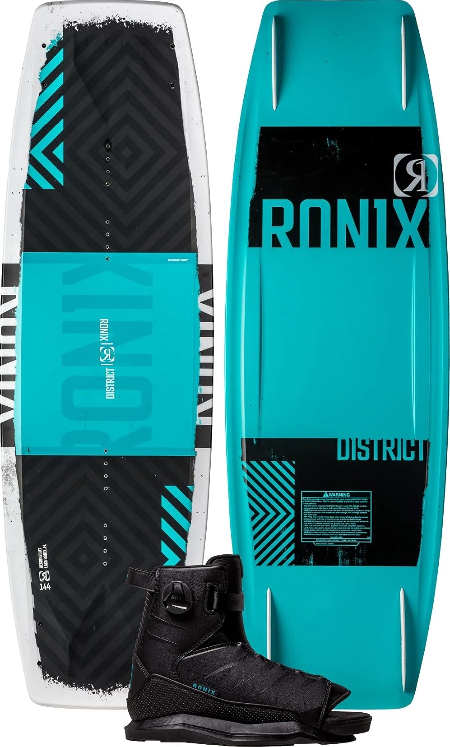 Ronix District 134 Wakeboard with Anthem BOA Boots — Size 5–8.5
