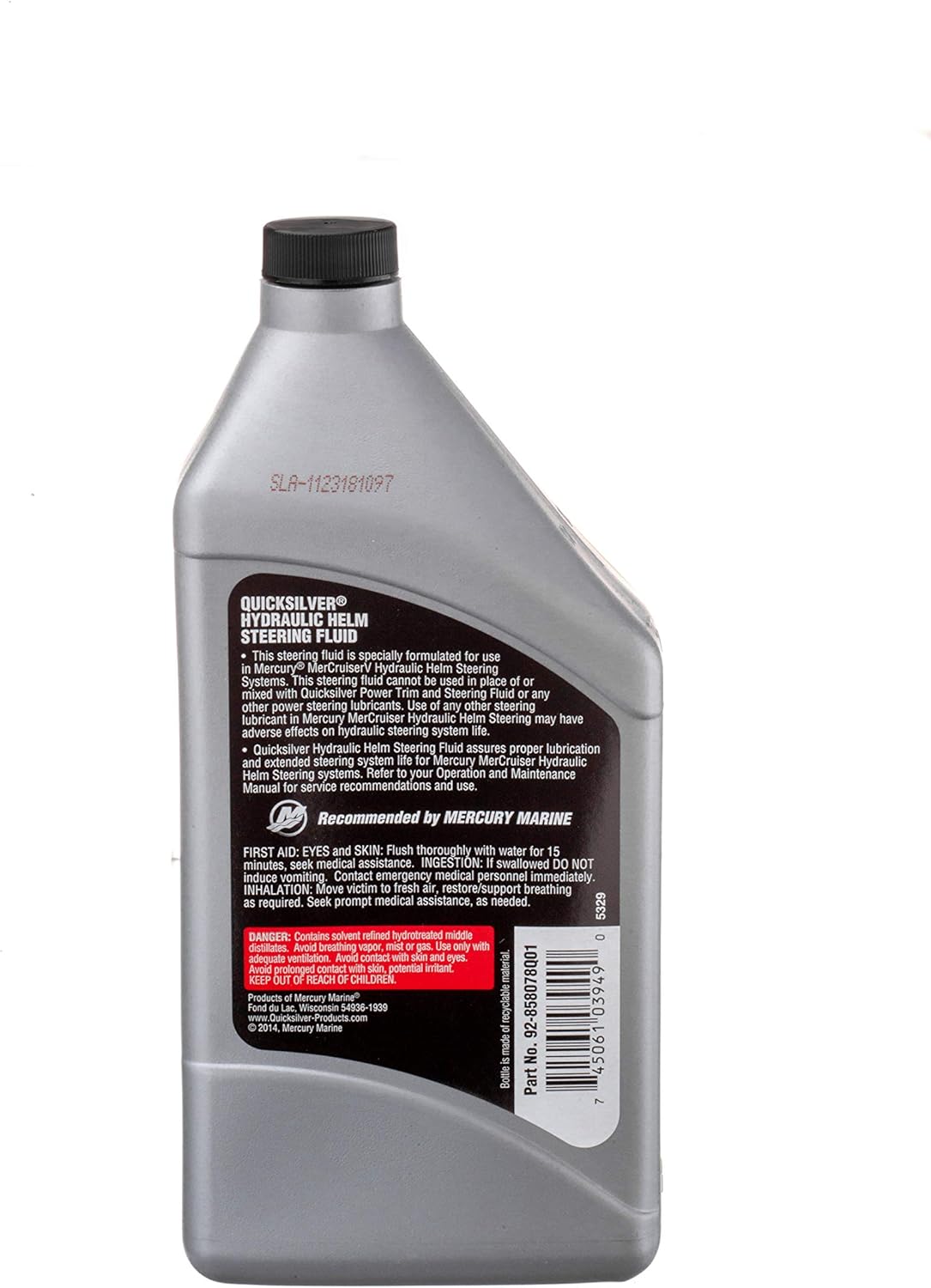 Quicksilver 858078Q01 Hydraulic Helm Steering Fluid, 32 oz
