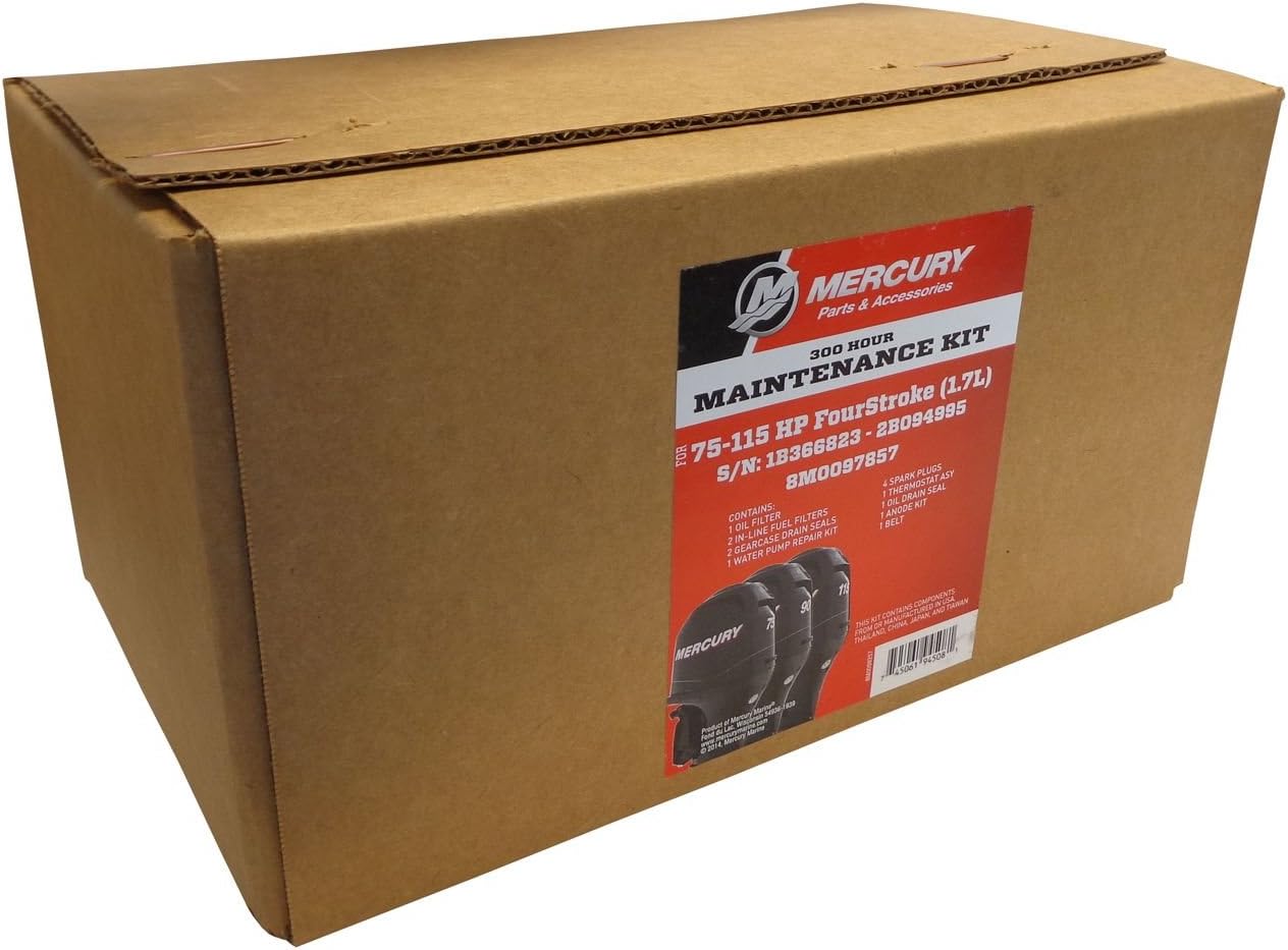MERCURY OEM 300 Hr Maintenance Kit - 75-115HP FourStroke 1.7L Outboard 8M0097857