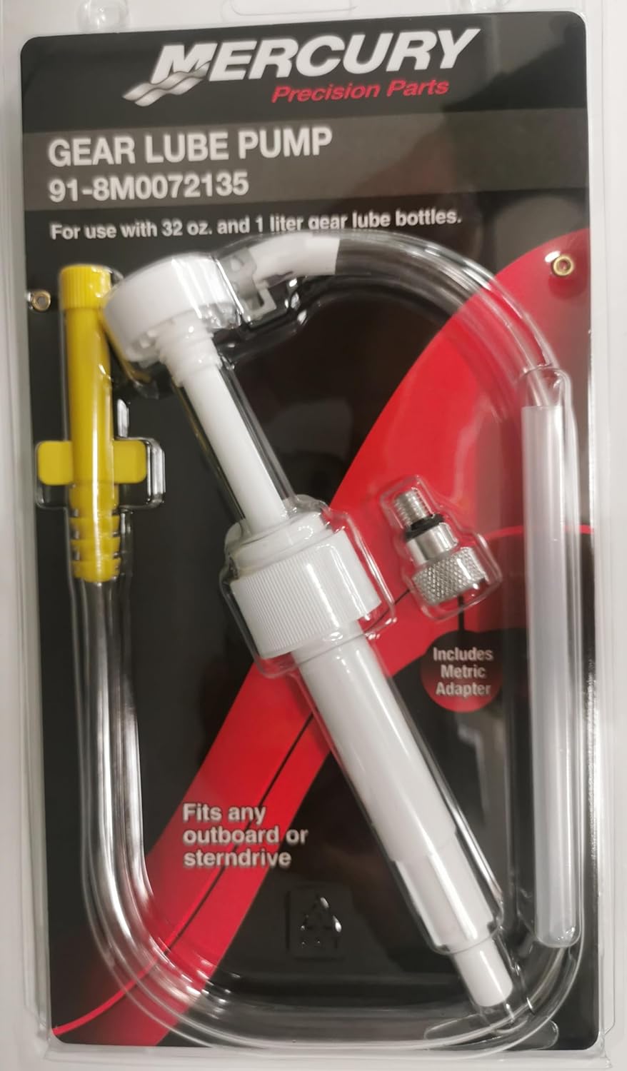 Mercury Quart Gear Lube Pump 8M0072135