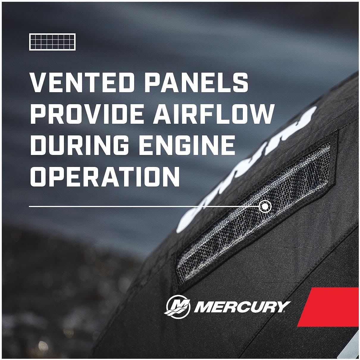 Mercury 8M0228507 2.1L 90hp FourStroke Outboard Vented Splash Cover 8M0228507