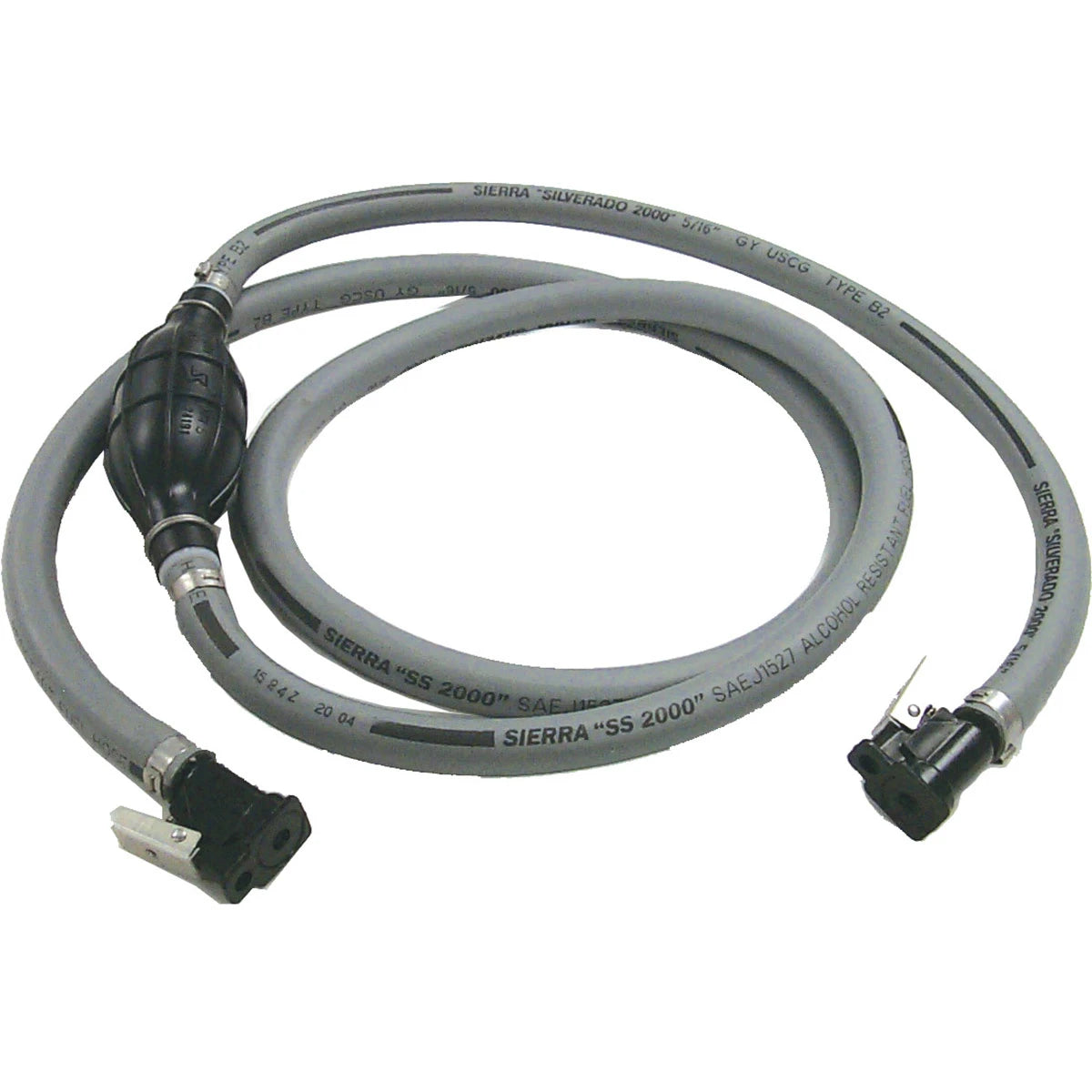 Sierra 18-8009EP-2 8 foot EPA marine fuel line assembly for Johnson and Evinrude with two fuel fittings