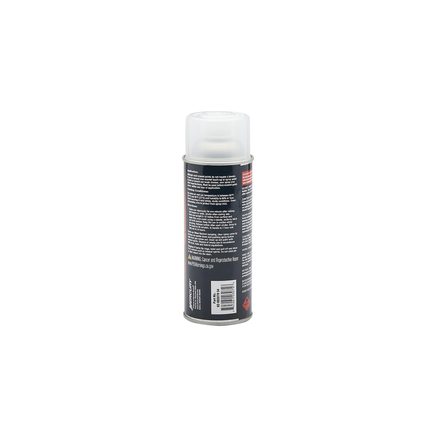 Mercury Precision 80287854 enamel spray paint leveler 12 oz for Mercury Mariner Force outboards and MerCruiser drives Side