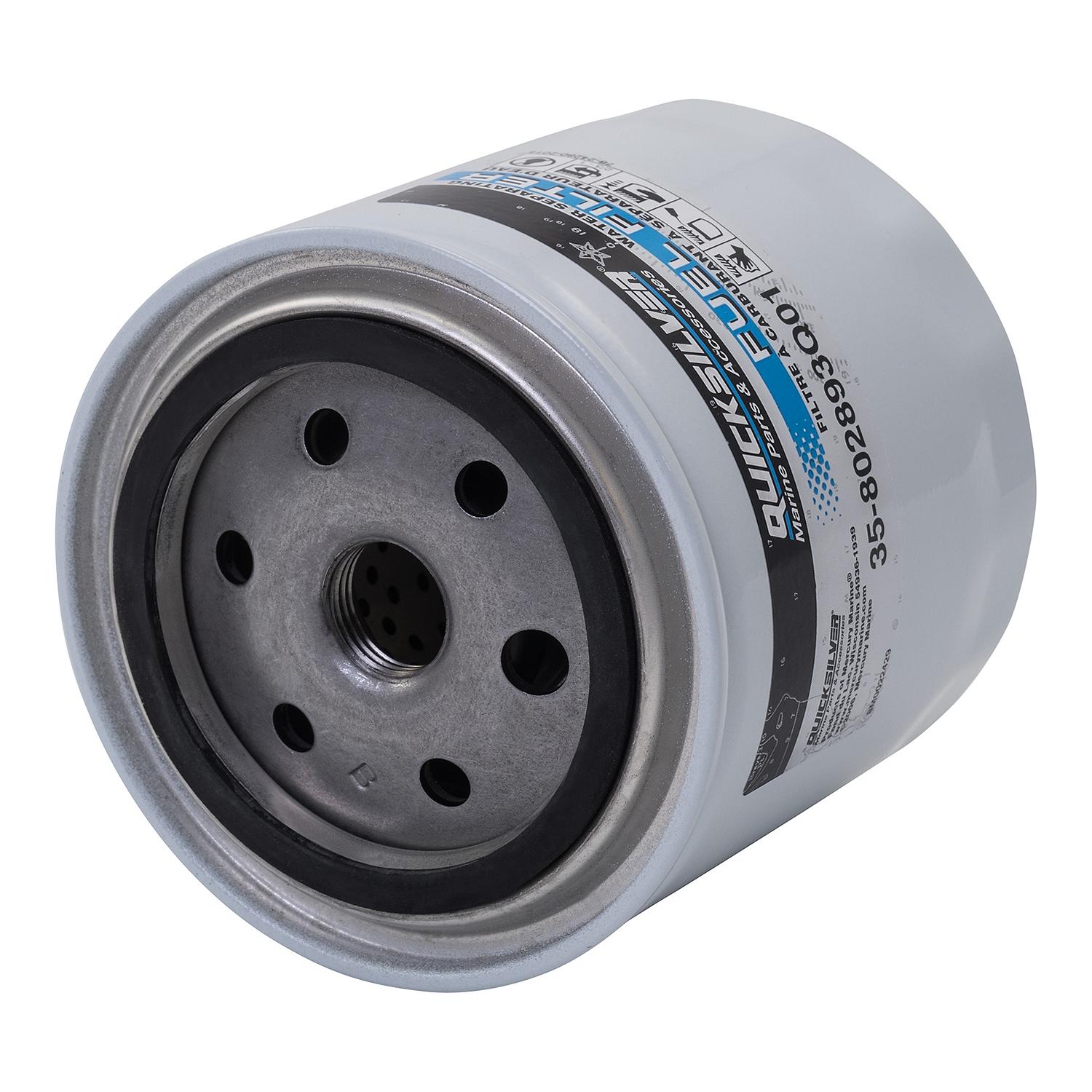Quicksilver water separating fuel filter for Mercury outboards and MerCruiser engines 802893Q01 Side