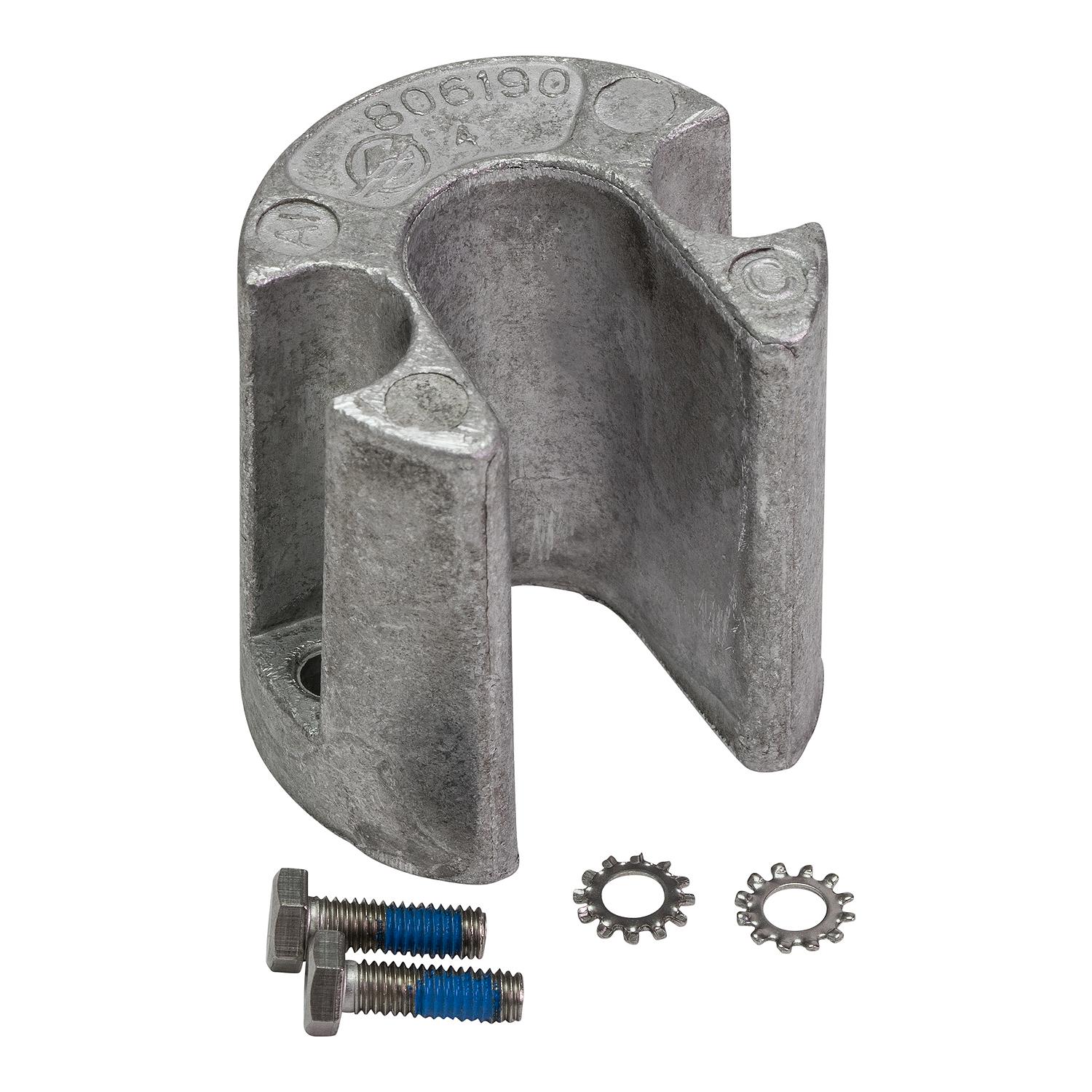 Mercury 806190T1 aluminum anode for MerCruiser Bravo Vazer and Blackhawk drives trim cylinder arm and rod