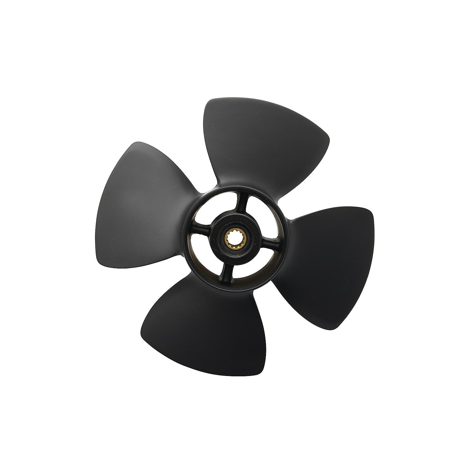 Mercury 812954A10 Black Max 4-Blade Aluminum Propeller, 8" Dia. X 5" Pitch, Right Hand Rotation