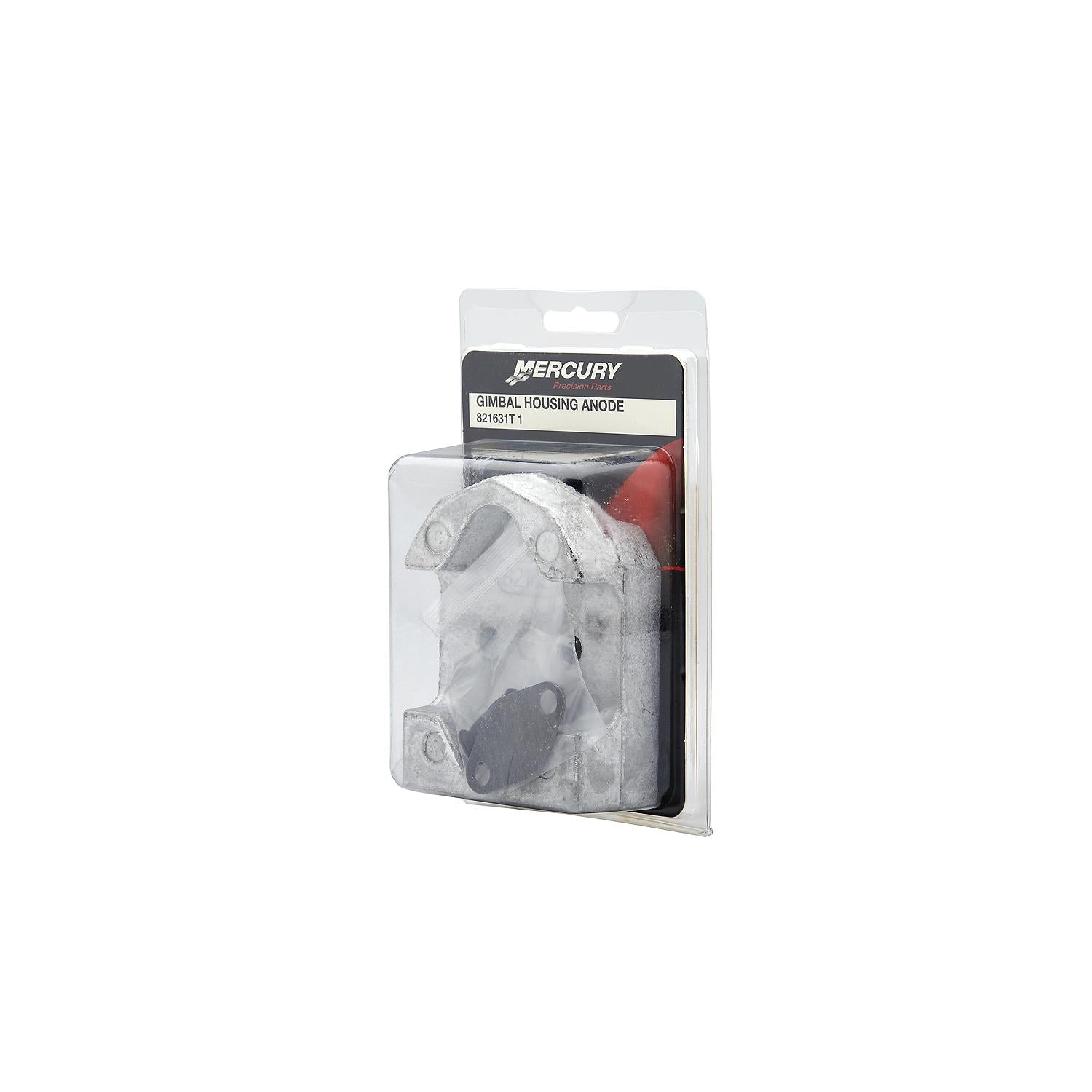 Mercury 821631T1 aluminum gimbal housing anode for MerCruiser R MR Alpha One Gen II Bravo X XR and XZ drives Box Angle