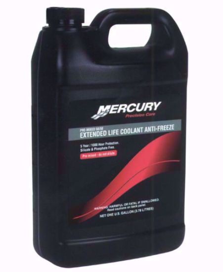 Mercury 877770K1 Extended Life Coolant 50/50 one-gallon jug