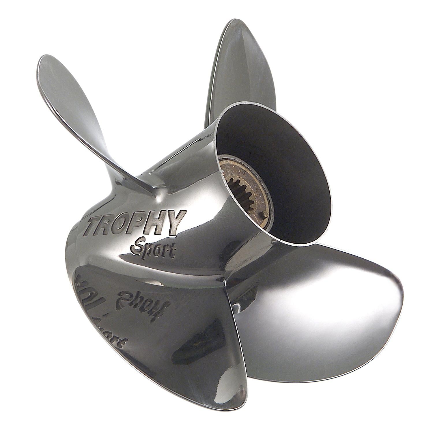 Mercury 878614A46 Trophy Sport Stainless Propeller 10.625x13 RH 4-Blade