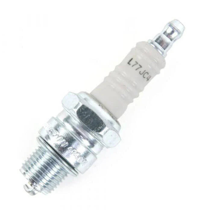 Mercury 896329821 L77JC4 spark plug angled close-up image