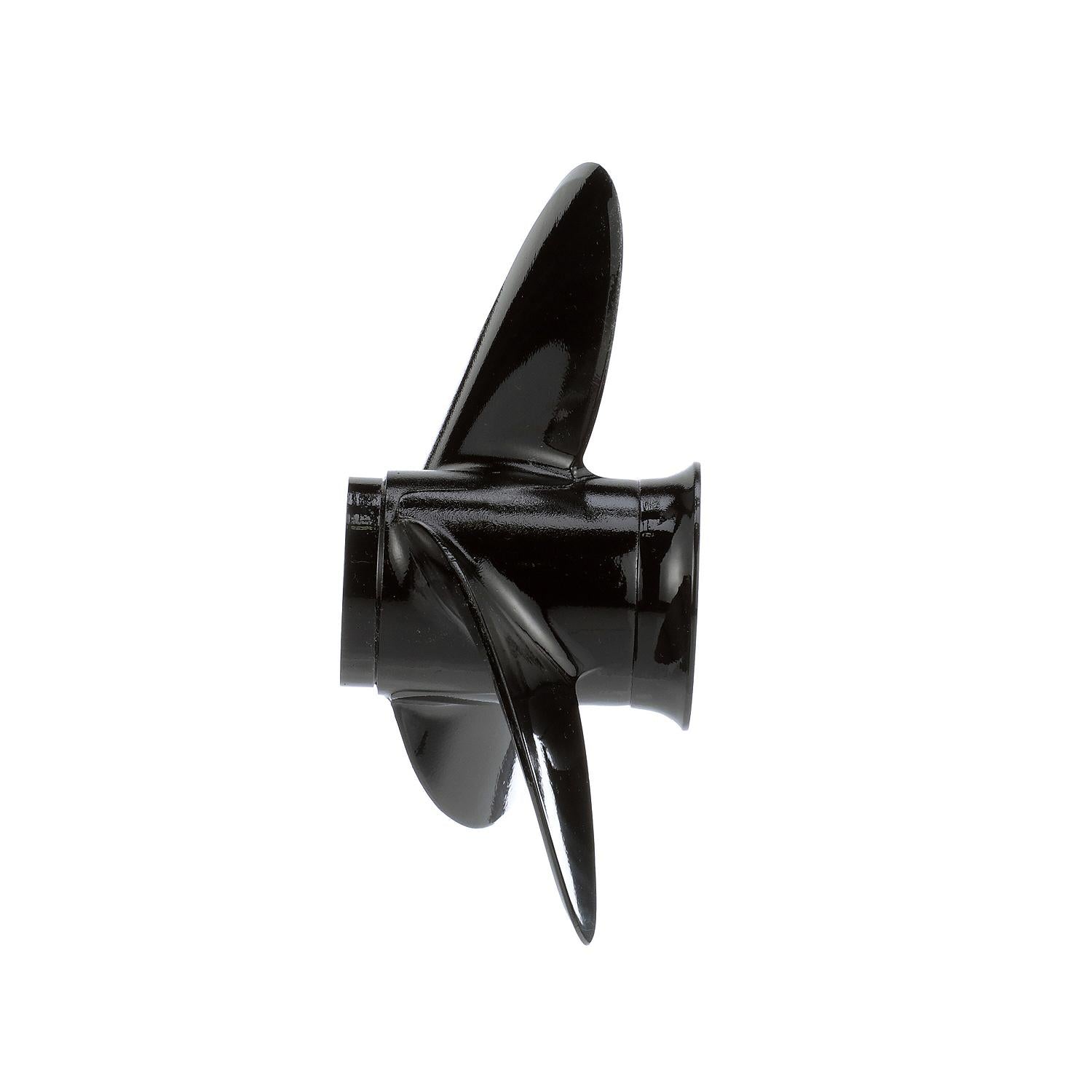 Mercury Black Max 3-blade aluminum propeller 8.9 x 7.5 right hand 12 tooth spline for 8-9.9hp FourStroke outboards 897614A10 Side
