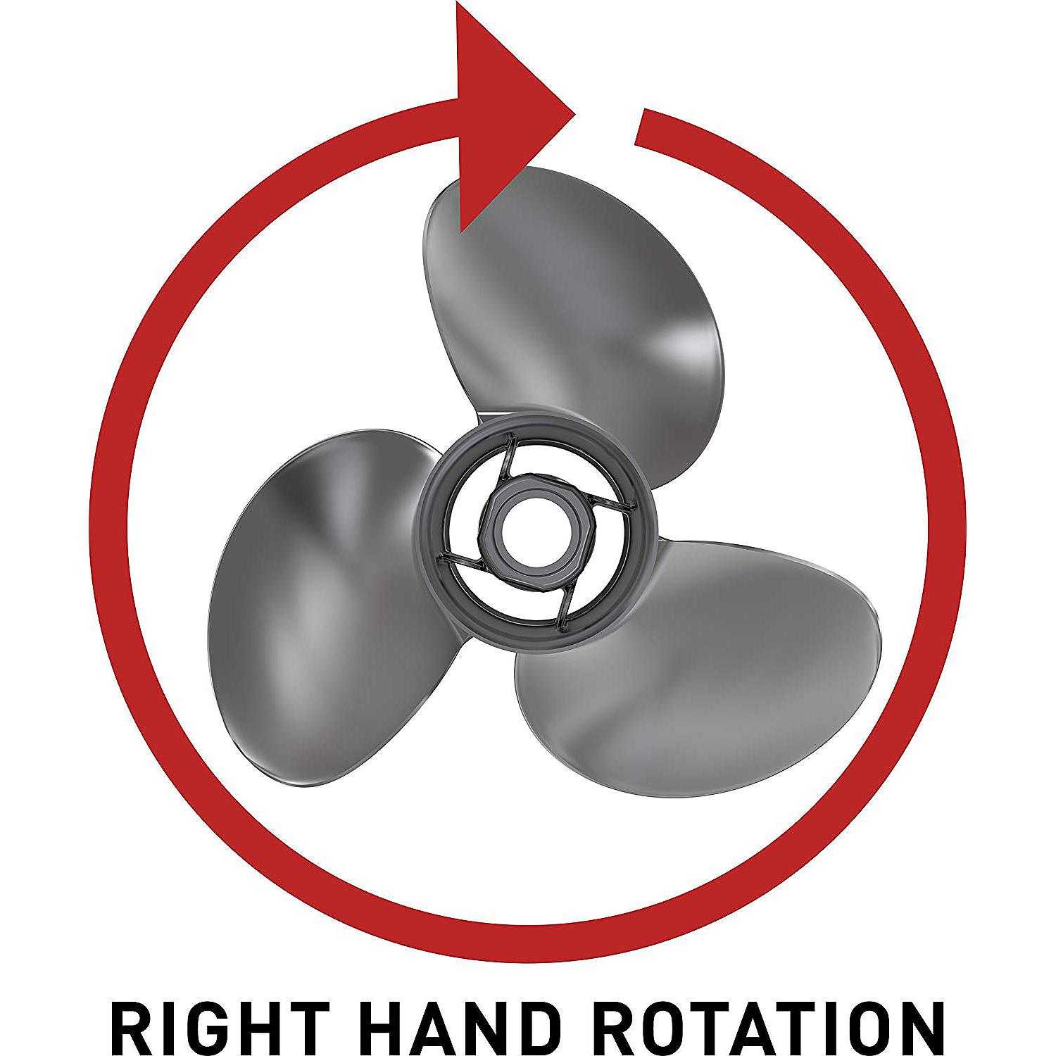 Mercury 8M8026640 Spitfire Elite Series 4-Blade Aluminum Propeller, 10.1” Dia. X 15” Pitch, Right Hand Rotation