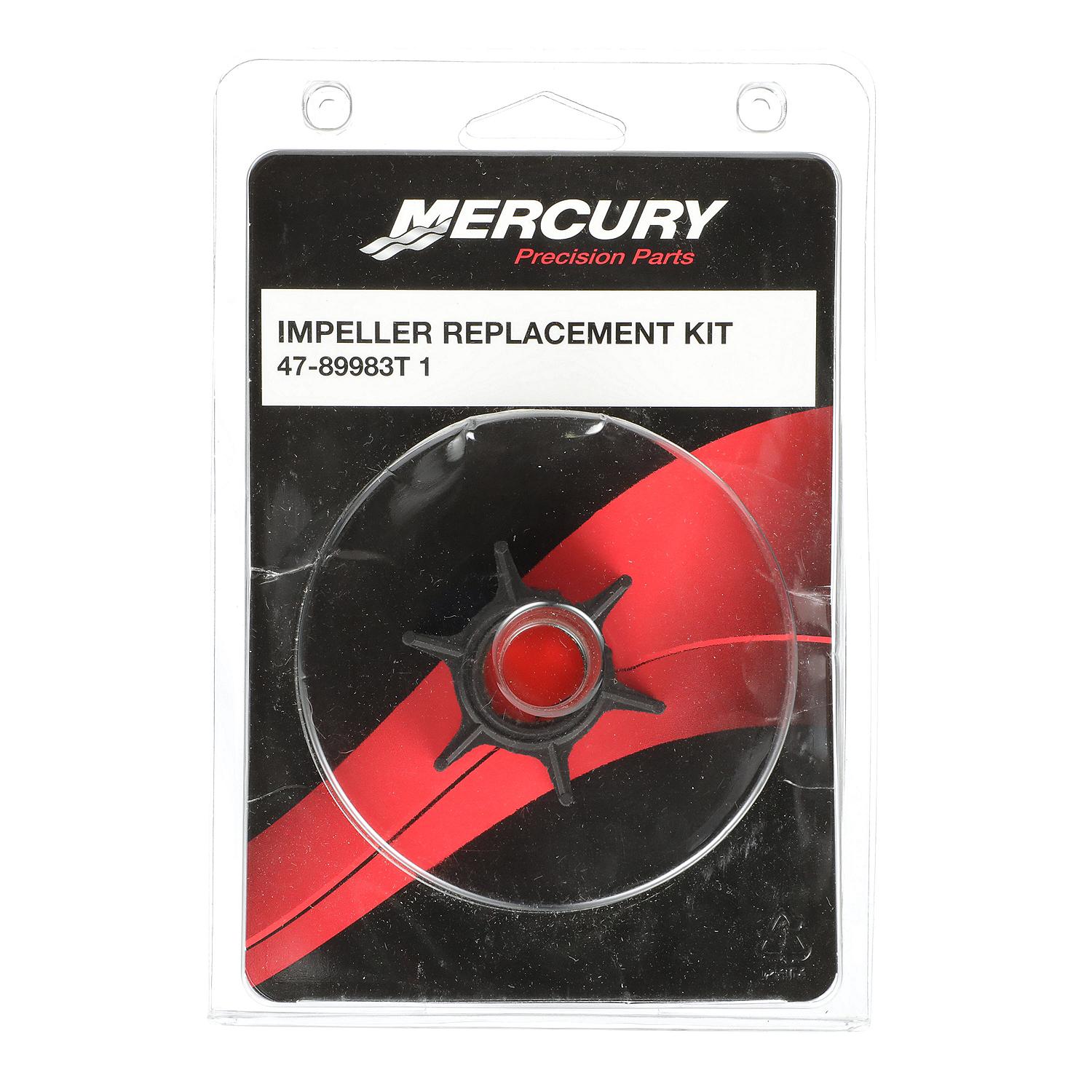 Mercury 89983T1 water pump repair kit for Mercury Mariner 30-70 HP TwoStroke outboards and 30 HP Jet Drive box
