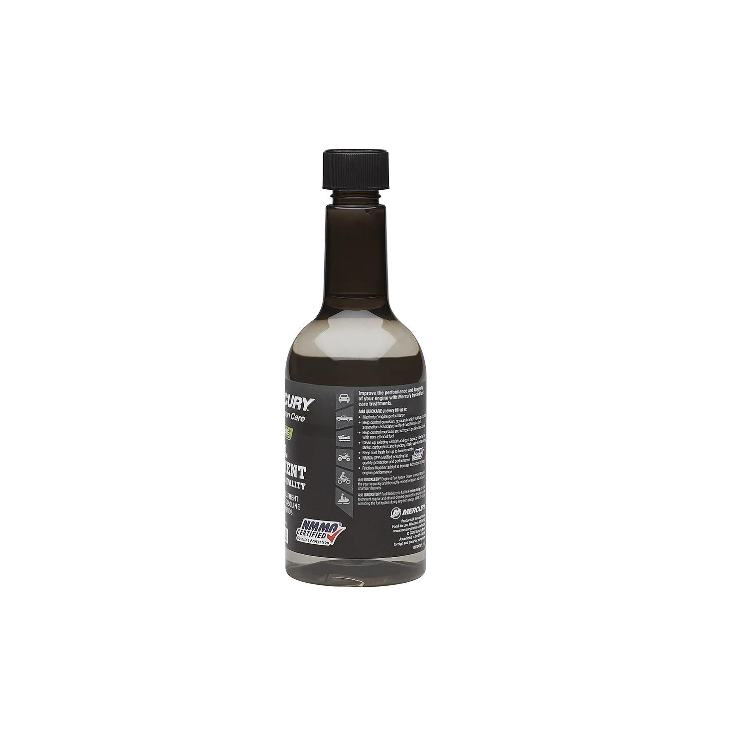 Mercury Quickare fuel treatment additive 12 oz bottle 8M0047930 Back