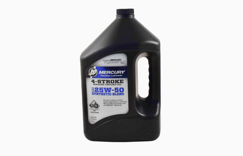 Mercury Verado RACING 4-Stroke 25w50 Synthetic Blend Oil 1-Gallon 8M0078014