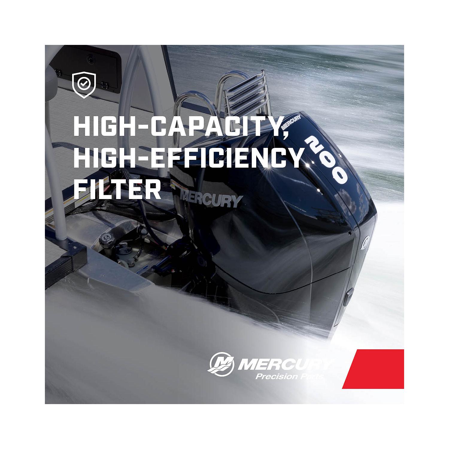 Mercury high-capacity water separating fuel filter kit for outboard sterndrive and inboard engines 8M0082291 Efficient