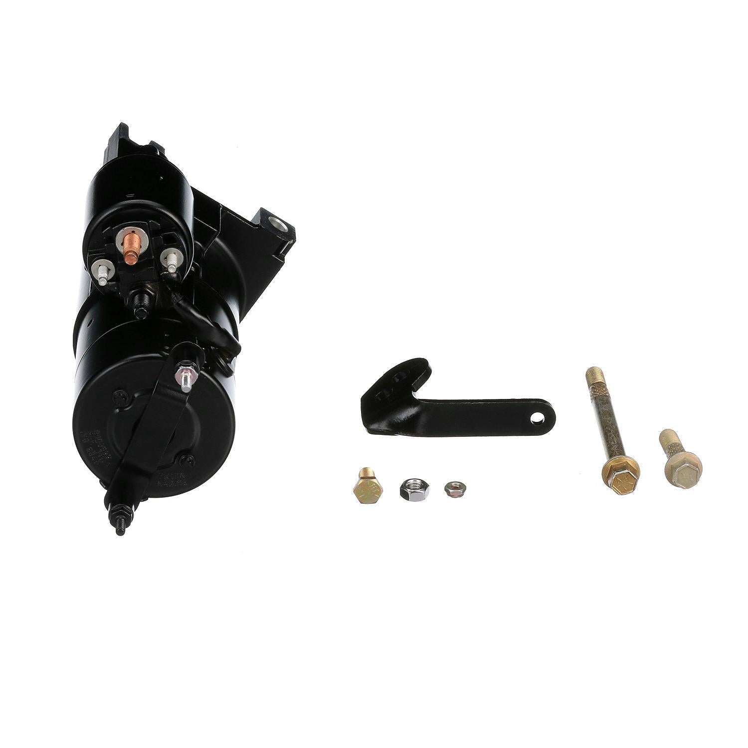 Quicksilver 8M0090697 starter motor assembly with included mounting hardware