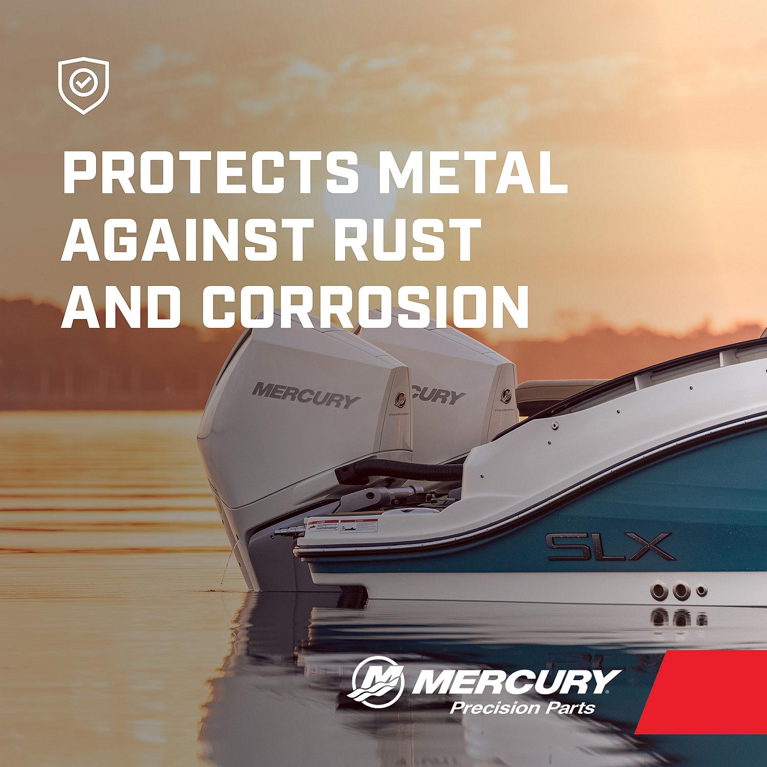 Mercury 8M0094987 Warm Fusion White enamel spray paint 12 ounce spray can for Mercury painted outboards protects