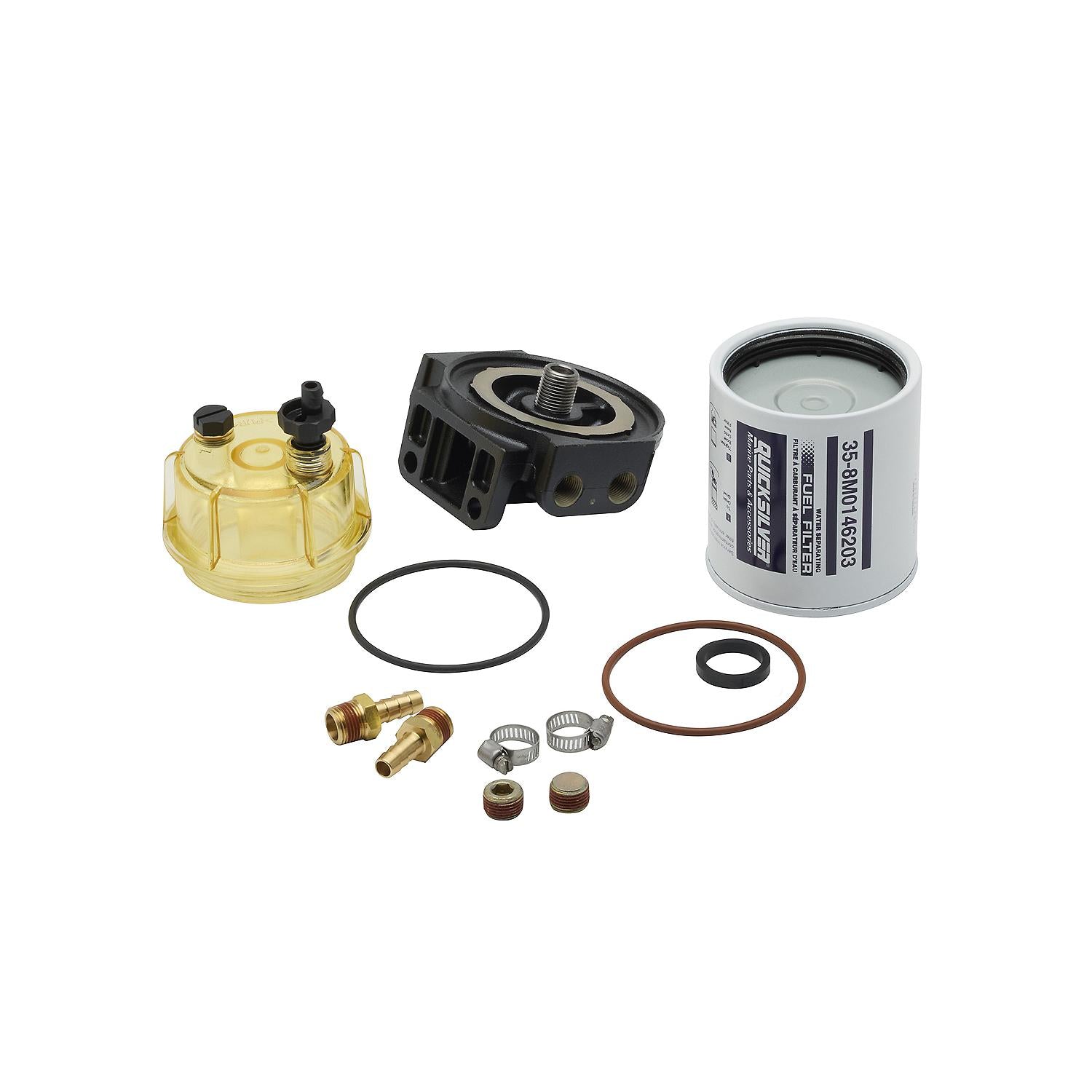 Mercury 8M0097838 water separating fuel filter kit for SeaPro 40-115 HP and 135-150 HP outboards complete