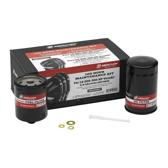 Mercury Marine 100 Hour Maintenance Kit 200-350 HP L6 Verado 8M0120657