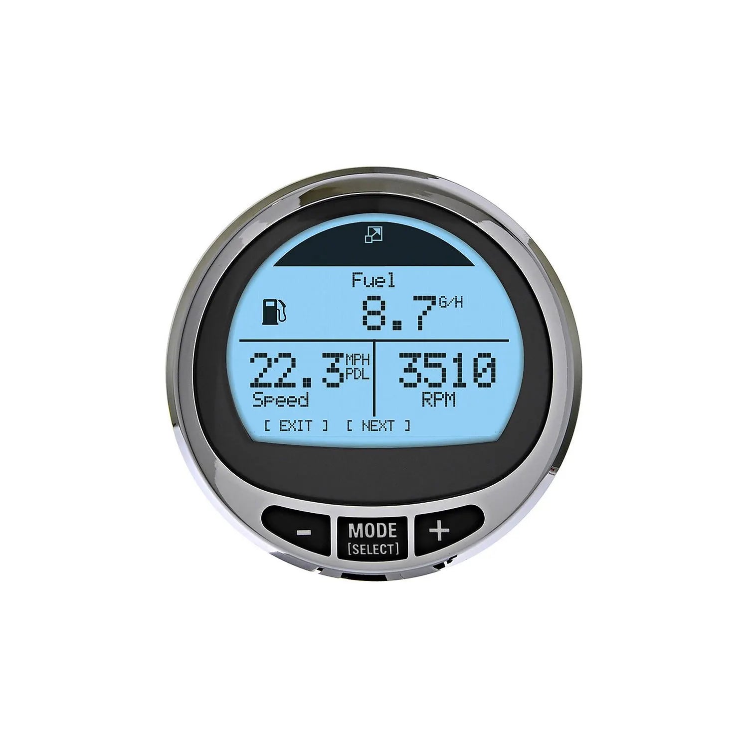 Mercury 8M0135536 SmartCraft MercMonitor Level 1 kit with NMEA 2000 gateway and interchangeable bezels Front.