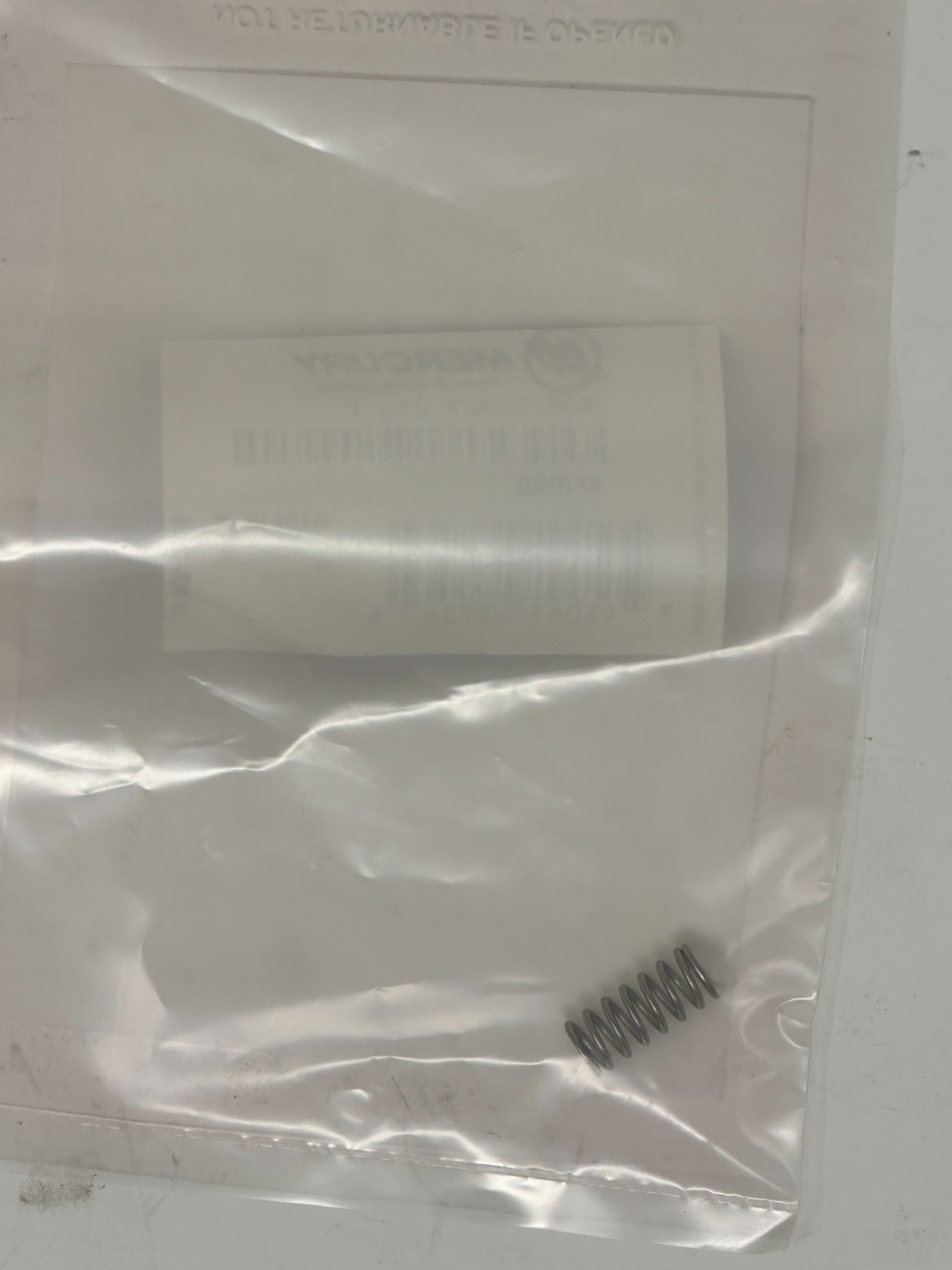 Mercury 8M0137829 compression spring detail view
