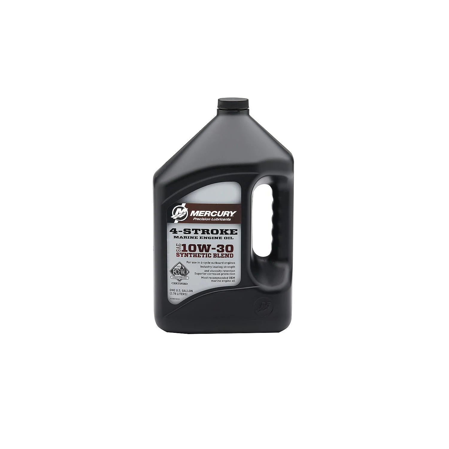 Mercury SAE 10W-30 Synthetic Blend 4-Stroke Marine Engine Oil, 1-Gallon Bottle (8M0142151)