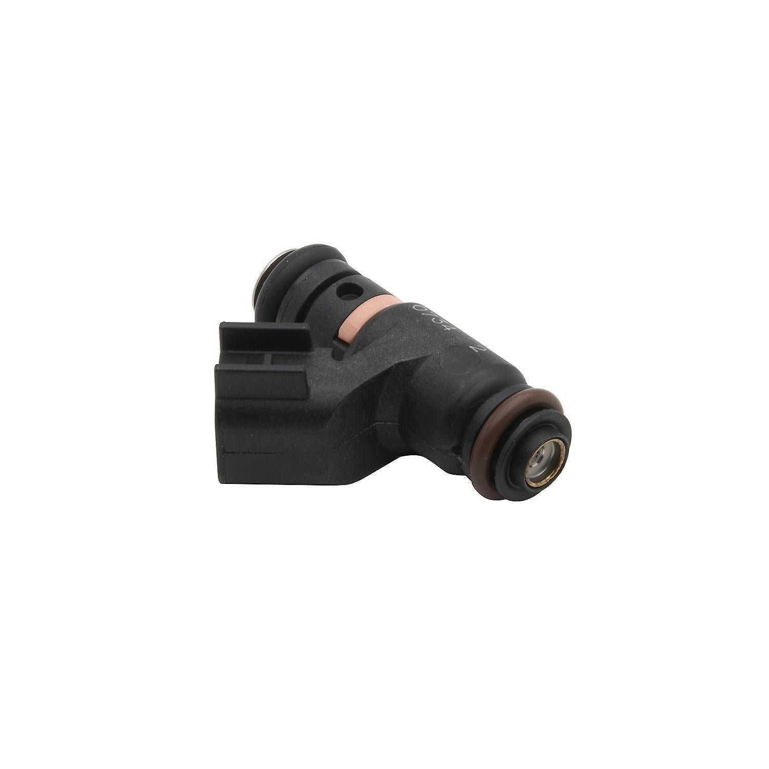 Mercury 8M0142264 fuel injector for V6 V8 V10 FourStroke outboard engines with installed O rings angle