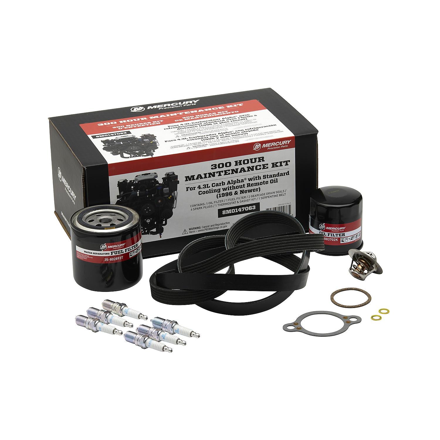 Mercury 300-hour maintenance kit MerCruiser 4.3L carb Alpha 8M0147063