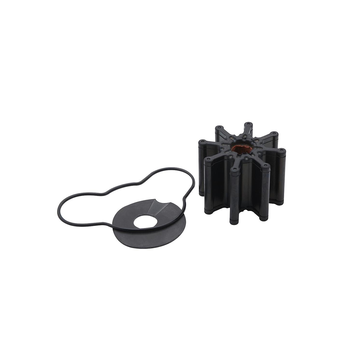 Mercury 8M0147071 MerCruiser 8.2L MPI Bravo 300 hour maintenance kit with filters spark plugs thermostat gasket serpentine belt PCV valve and seawater pump impeller kit Impeller