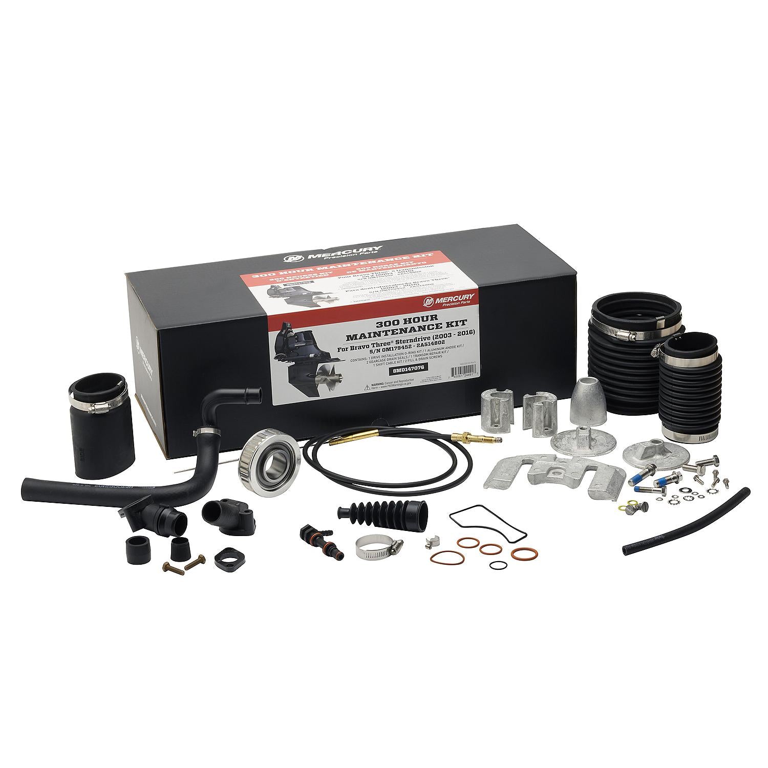 Mercury 8M0147076 300-Hour Maintenance Kit for MerCruiser Bravo Three Sterndrives