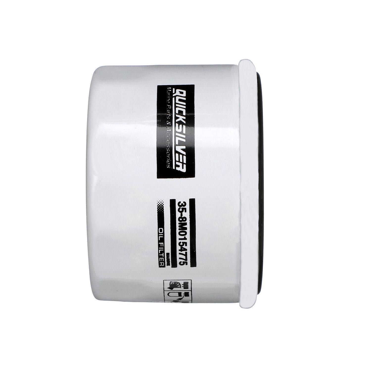 Quicksilver 8M0154775 20 micron oil filter for Johnson Evinrude and Suzuki outboards
