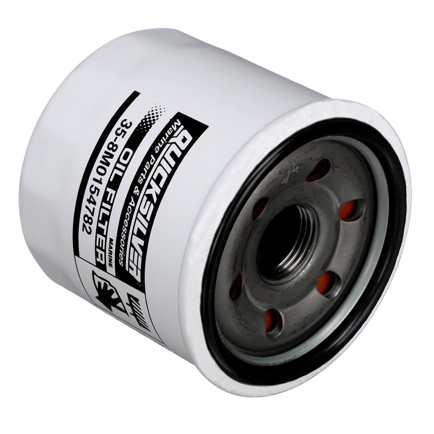 Quicksilver Oil Filter 8M0154782 – OEM 20 Micron Marine Engine Filter Bottom
