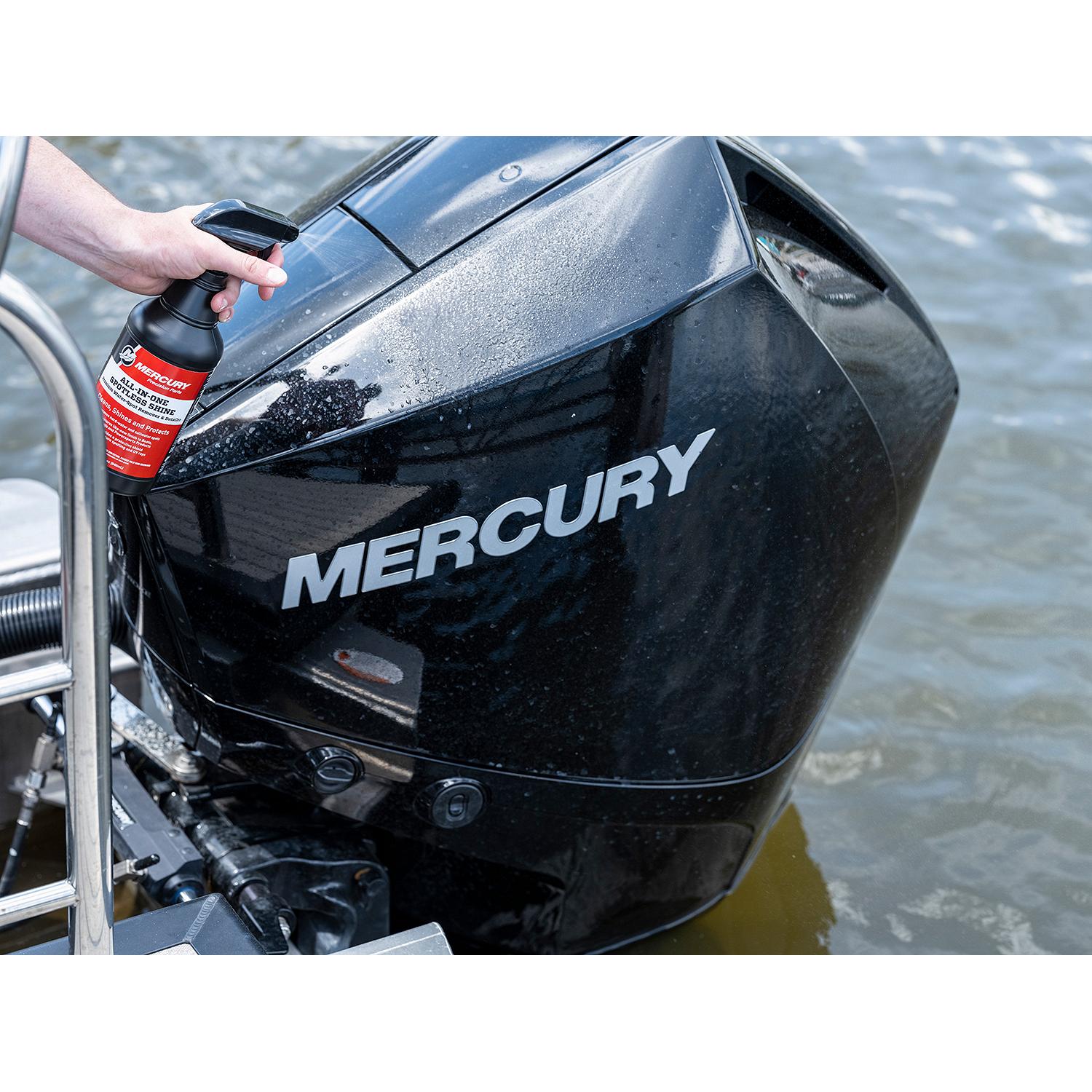 Mercury 8M0170557 All-in-One Spotless Shine water-spot remover and detailer 32 oz bottle Spray On