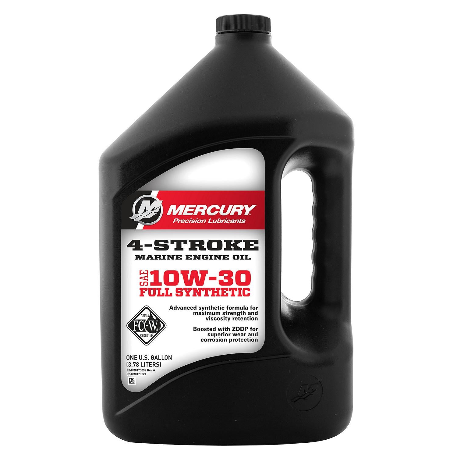 Mercury 10W-30 4-Stroke Full Synthetic Marine Engine Oil, 1 Gallon