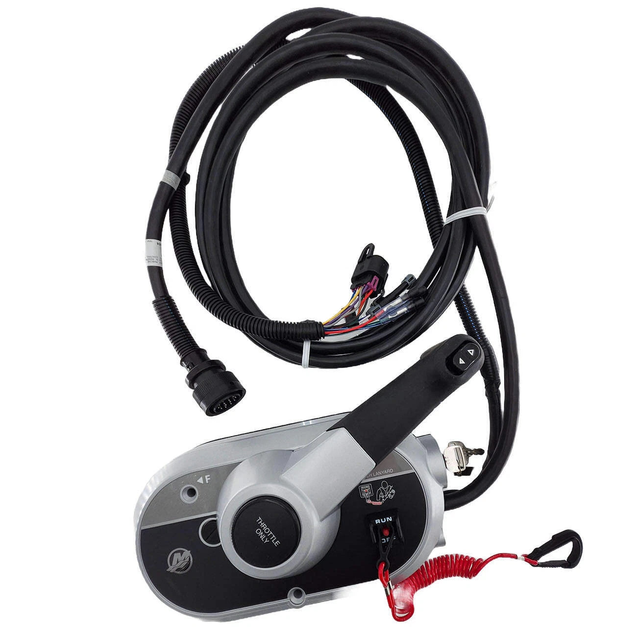 Mercury 8M0176287 side mount remote control 15 ft console mount single engine with trim