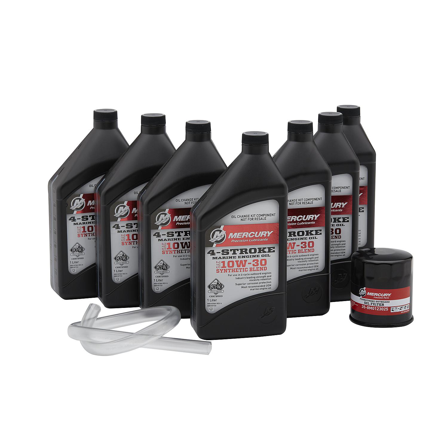 Mercury 8M0187621 Oil Change Kit – V6 3.4L & V8 4.6L (175–300 HP)
