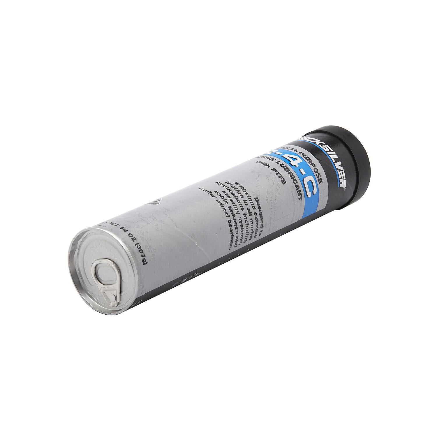 Quicksilver 2-4-C Marine Grease with PTFE 14oz Cartridge - Part 8M0190469 Angle