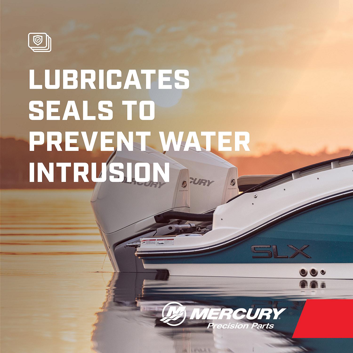 Mercury SAE 90 High Performance Gear Lube with Pump for Outboards and Sterndrives, 1 Quart Lubricates