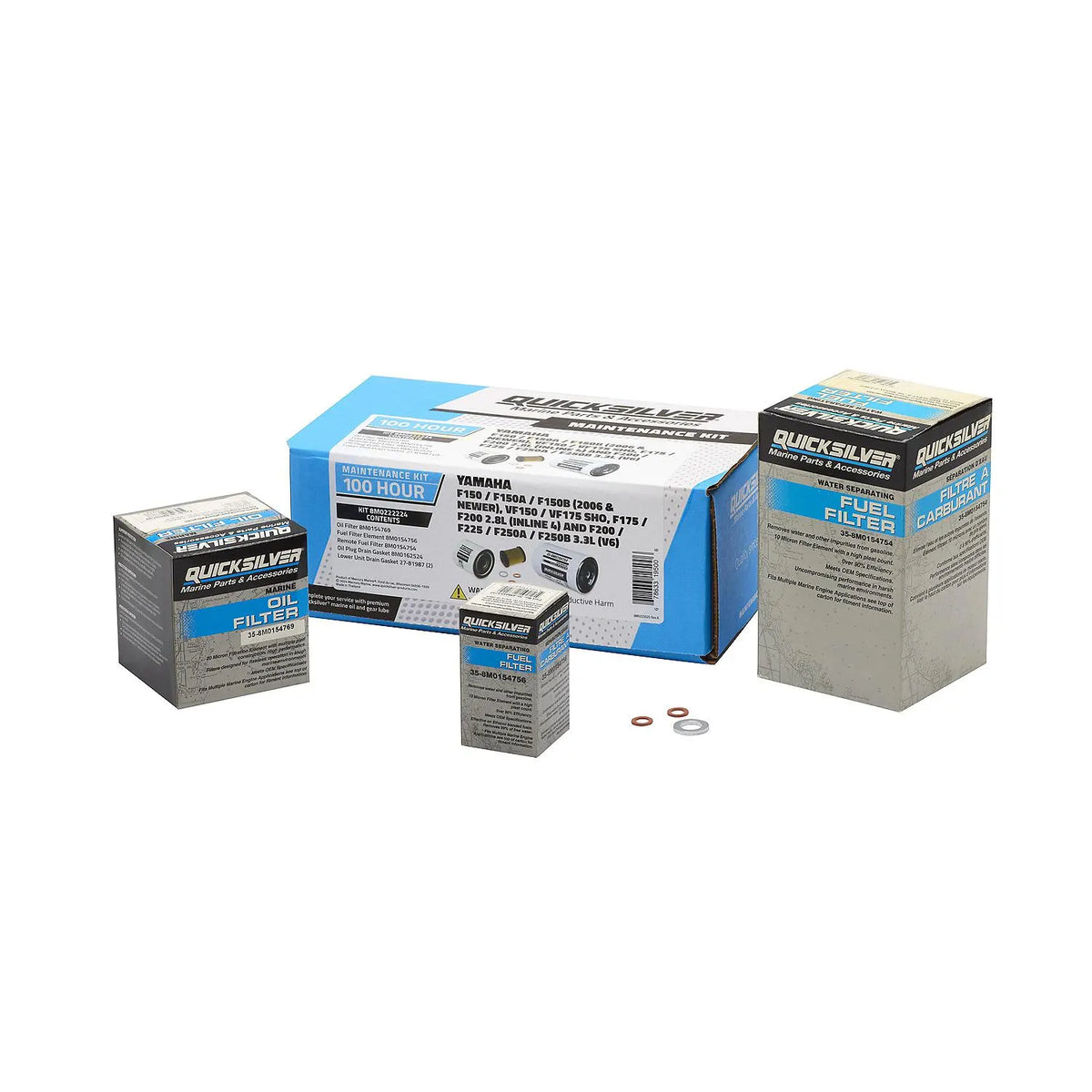 Quicksilver 8M0222224 Yamaha 100-Hour Maintenance Kit