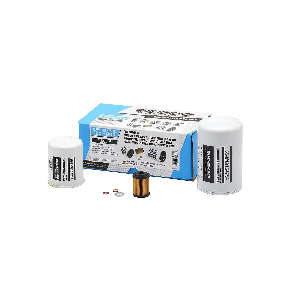 Quicksilver 8M0224553 maintenance kit unboxed components