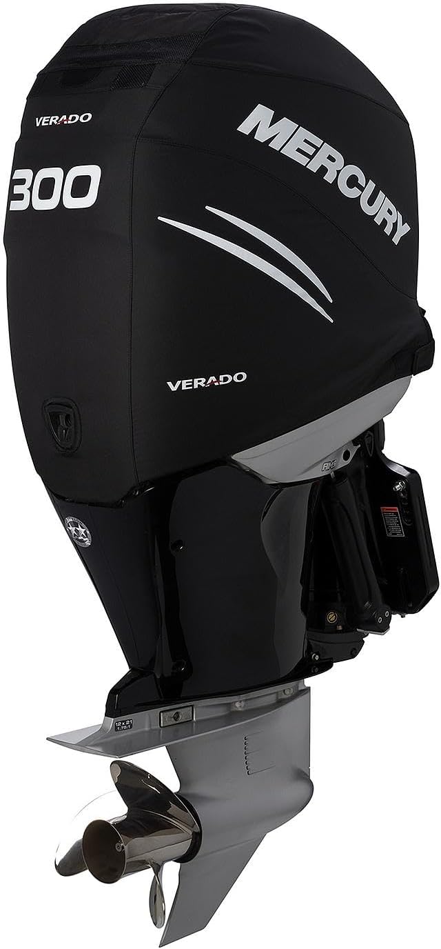 Mercury 8M0228517 black vented engine cover for 300hp Verado L6 outboard