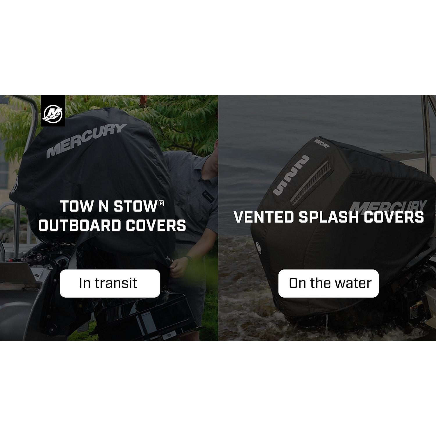 Mercury 8M0228528 black vented splash cover for 7.6L V12 600hp Verado outboard Compare