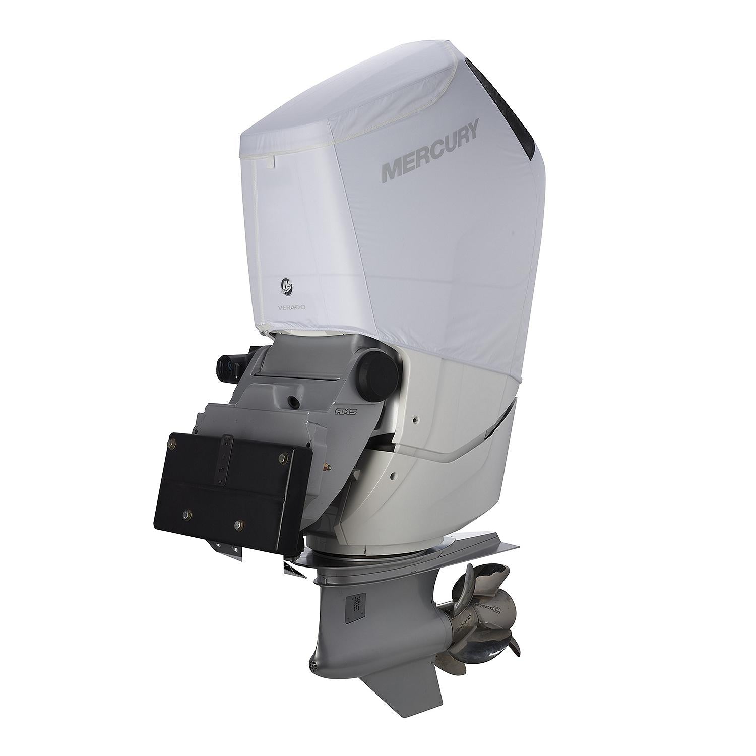 Mercury Vented Splash Cover V12 600hp White (8M0228529) Side